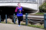 Curtis Bridge running the 2015 Stafford Half Marathon