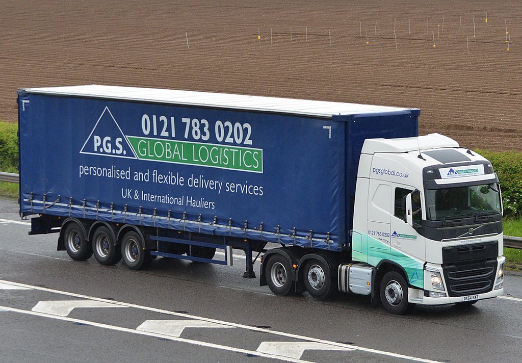 PGS Logistics Lorry On The Road
